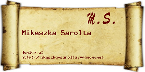 Mikeszka Sarolta névjegykártya