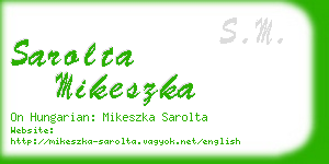 sarolta mikeszka business card